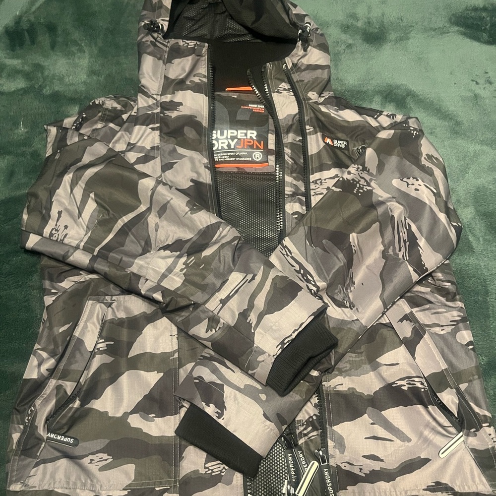 Superdry Urban Camo Jacket in Gray and Black